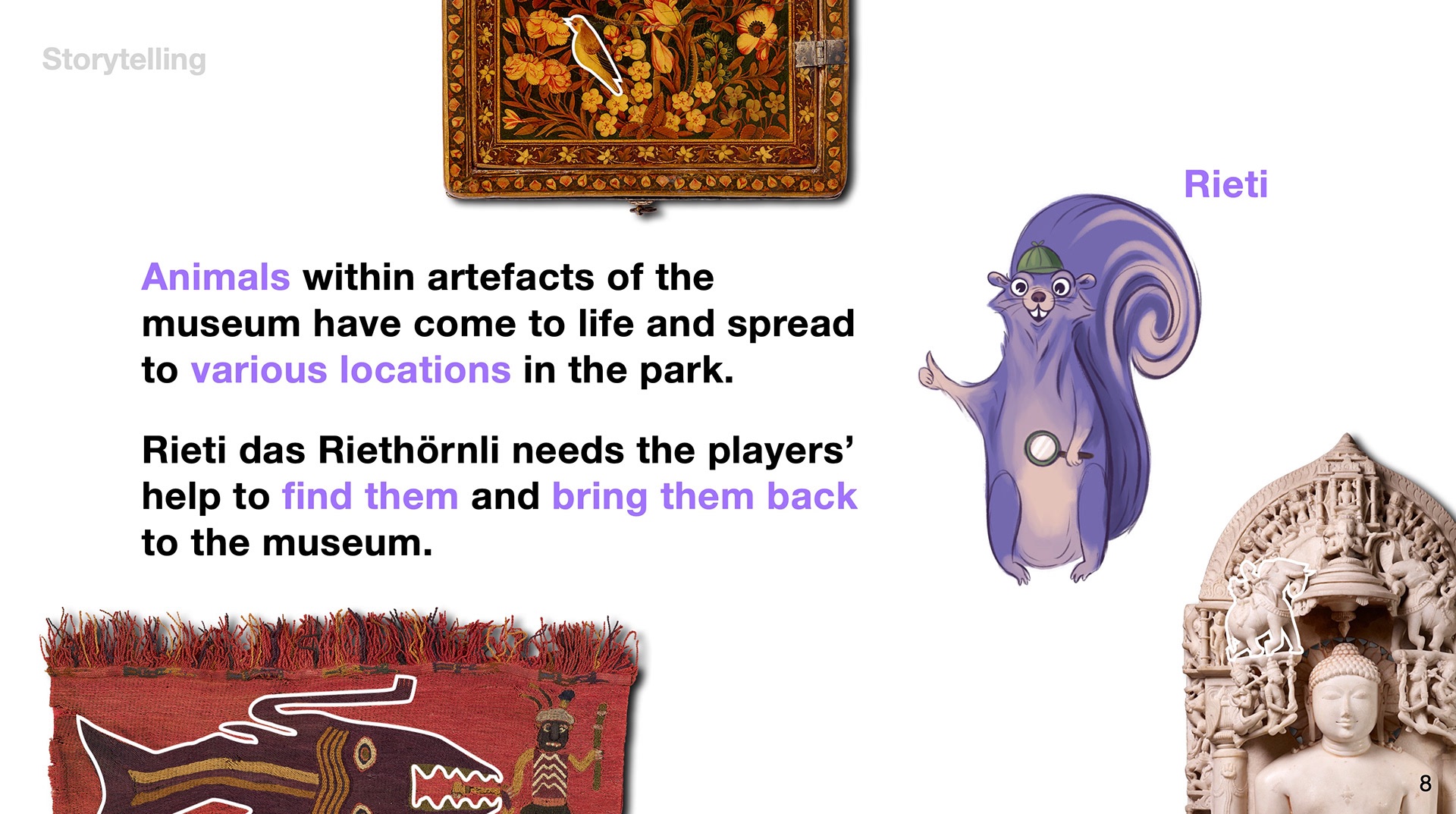 Das Rietberg Rätsel — game element