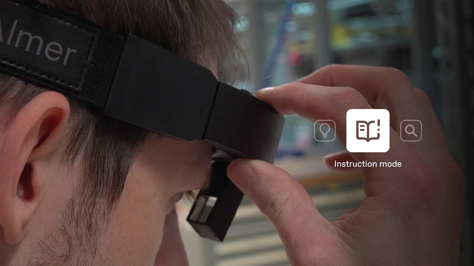 IndustryVision — putting on the glasses, instruction mode
