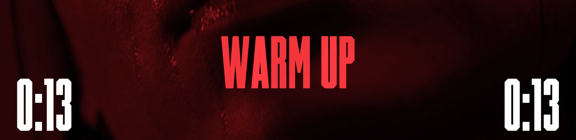 Workout screen — warm up