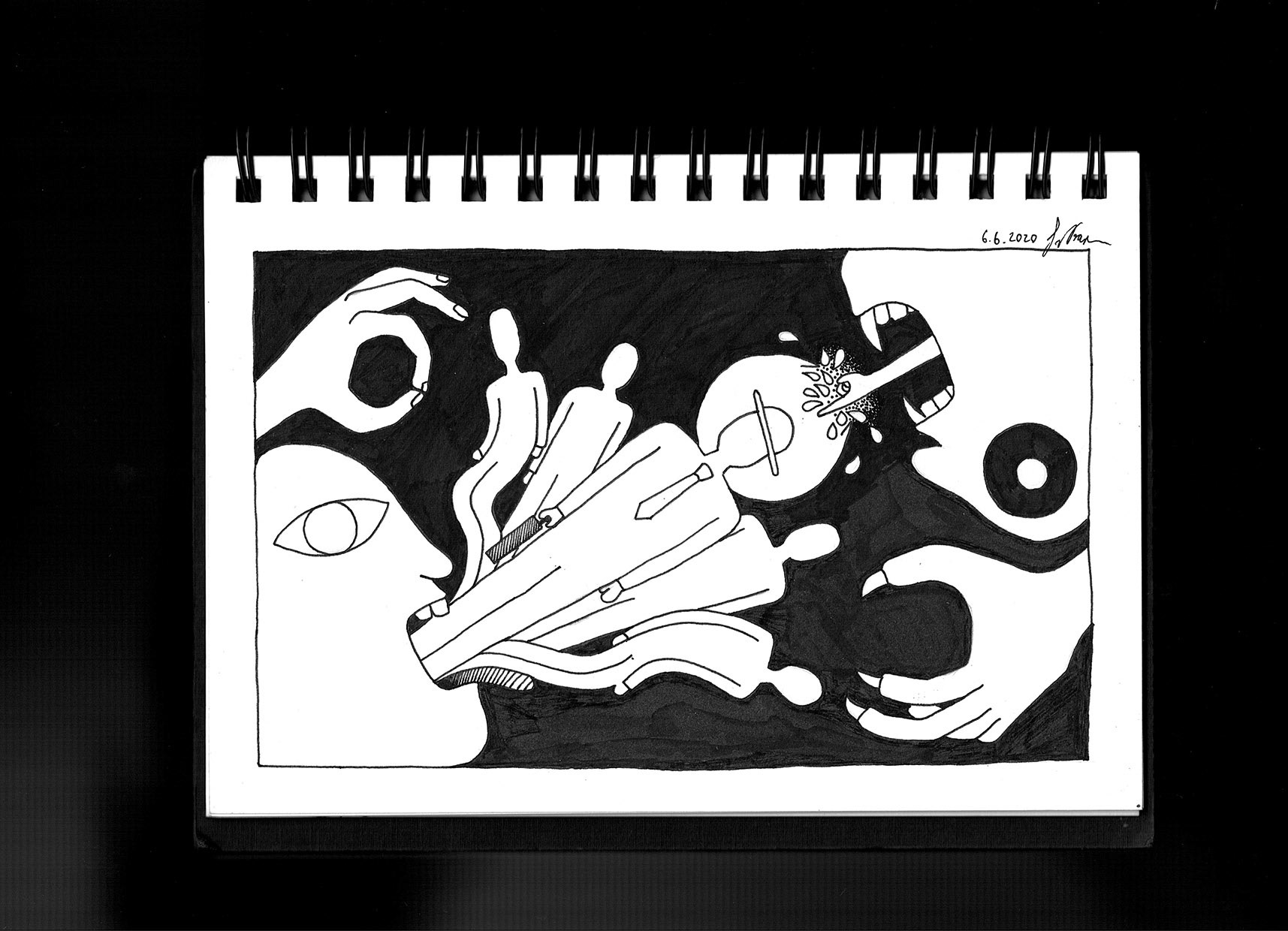 Mindbook — abstract ink drawing