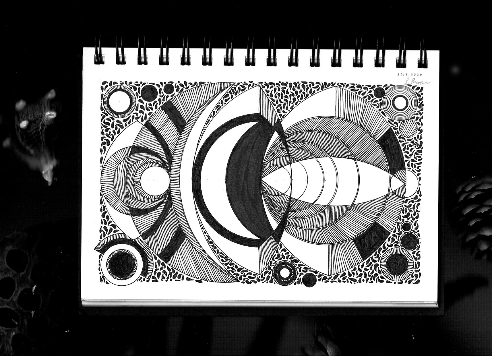 Mindbook — abstract ink drawing
