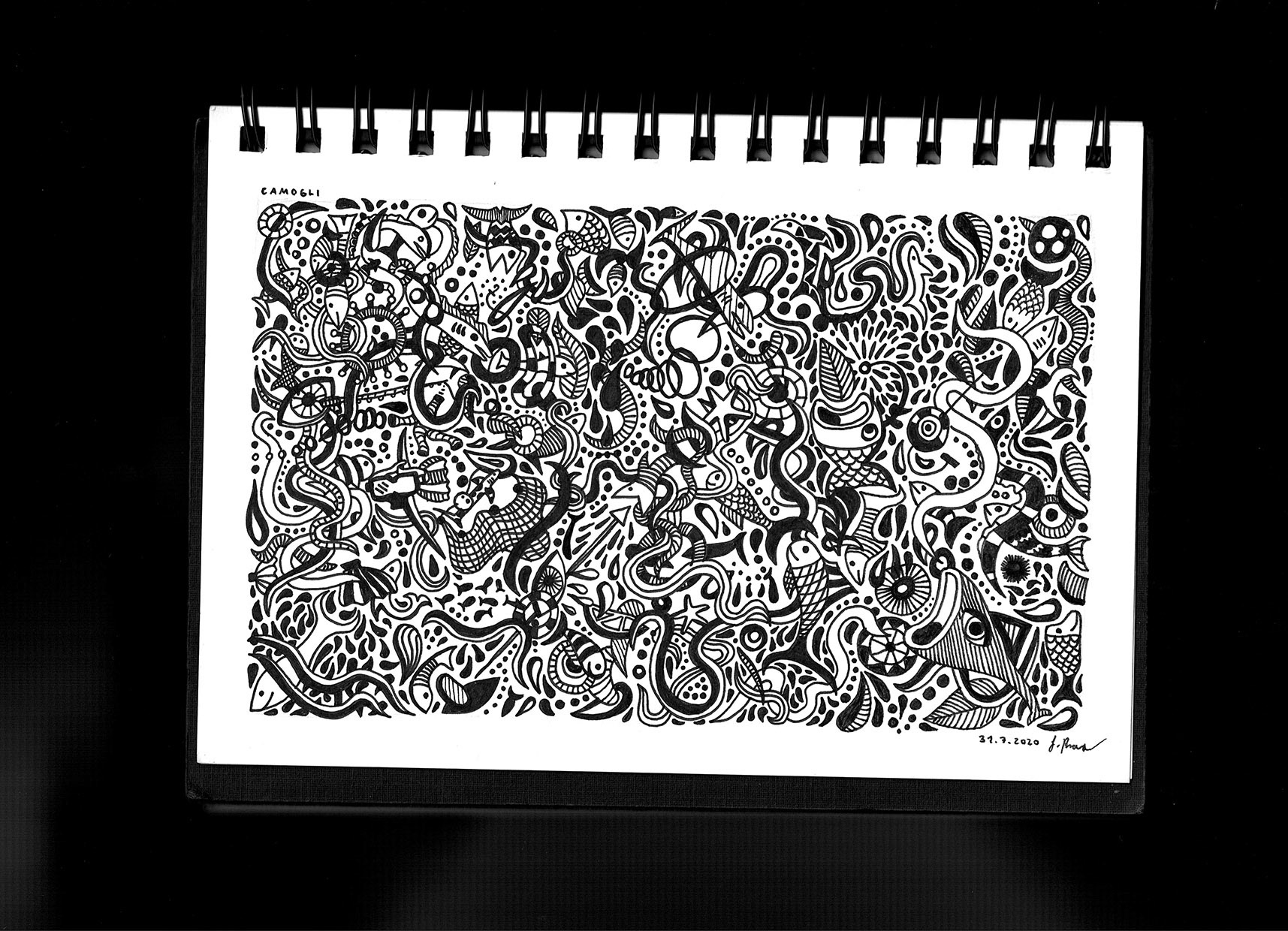 Mindbook — abstract ink drawing