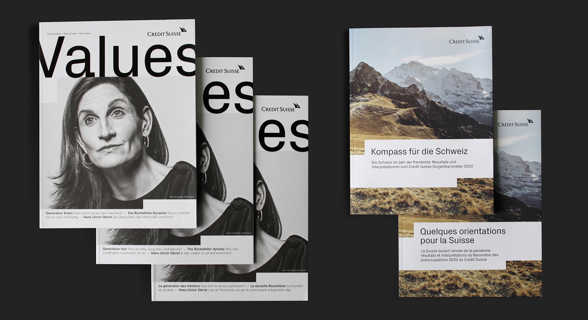 Credit Suisse — «Bulletin» and «Values» magazines