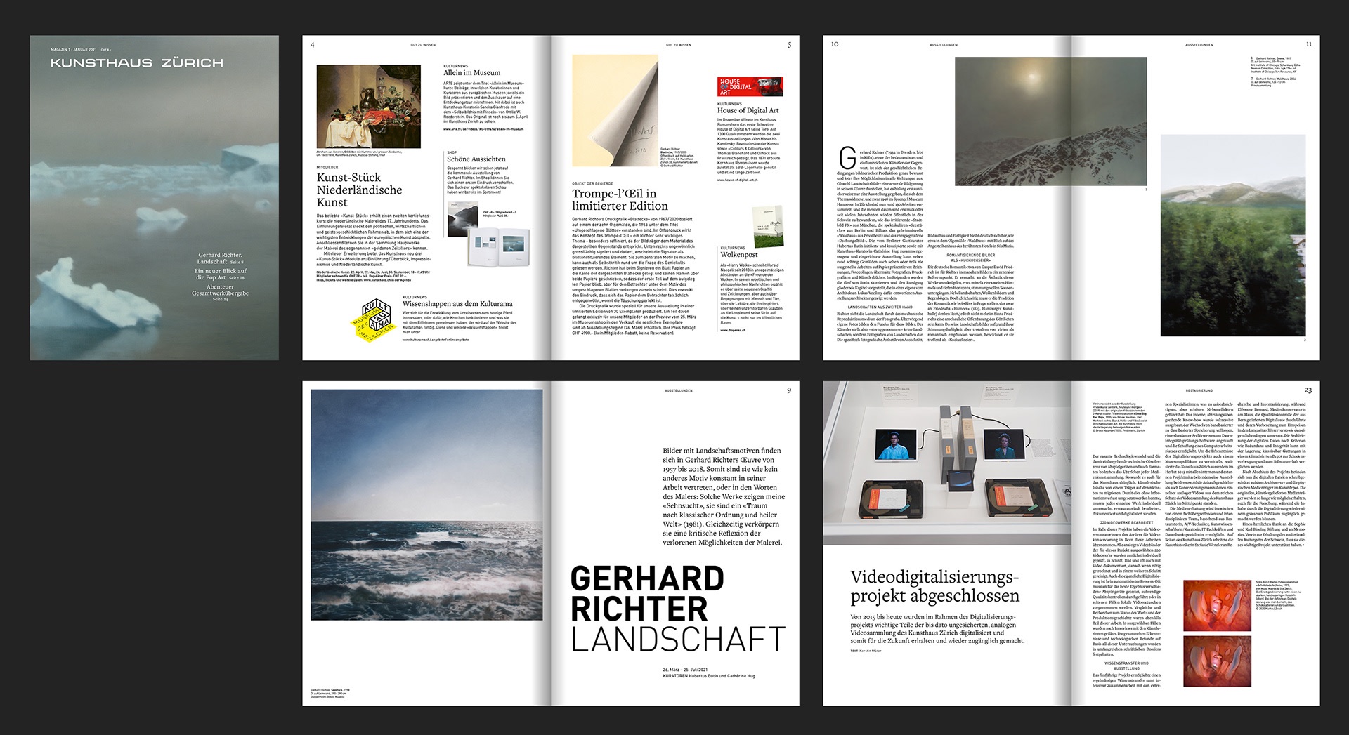 Kunsthaus Zürich — Magazine spread
