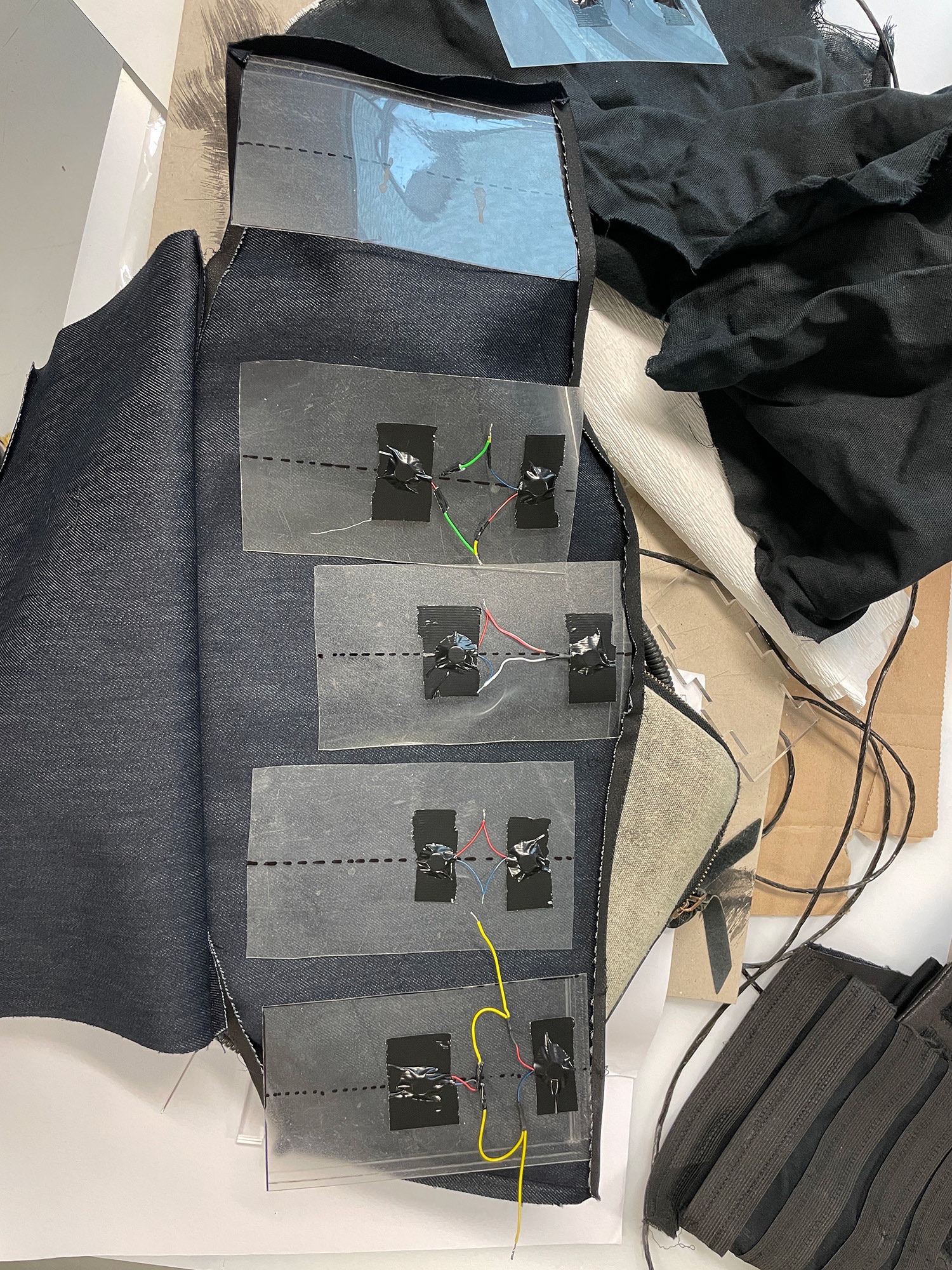 SENSO — vibration plates sewn into the fabric