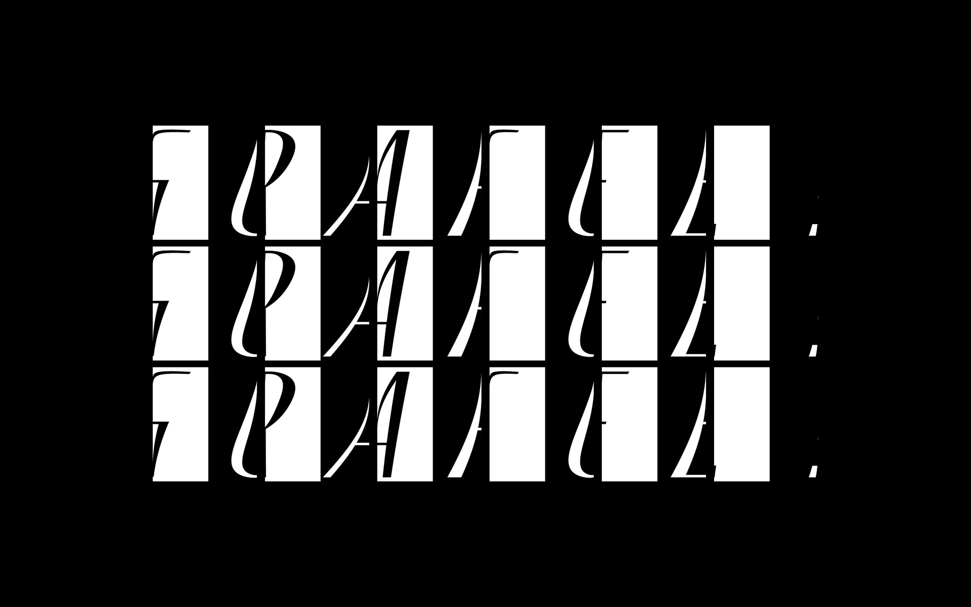 Stop Hate Speech — the digital anagram poster, sliced serif letters on black